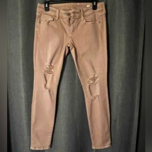 Arizona Super Skinny ripped knee jeans.